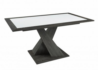 Hanna asztal -  székek nélkül (120  cm x 88 cm + 40 cm)